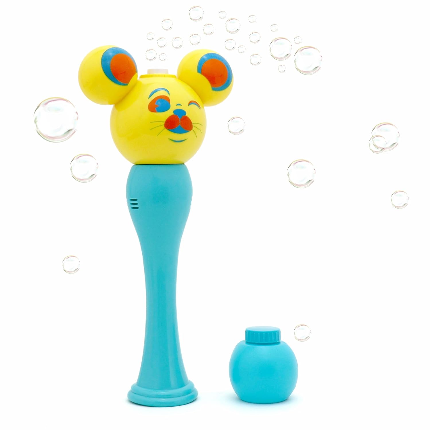 Aditi Toys Cat Face Bubble Machine Toy for Kids, Automatic Bubble Blower with Light, Bubble Blast Includes 100ml Bubble Solution, Outdoor & Indoor Play for Boys Girls, Above 3+ Age (Blue)