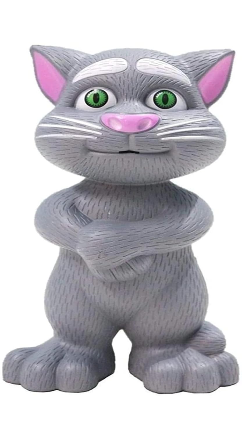 Alpenia Talking Tom Cat Toy for Kids, Grey