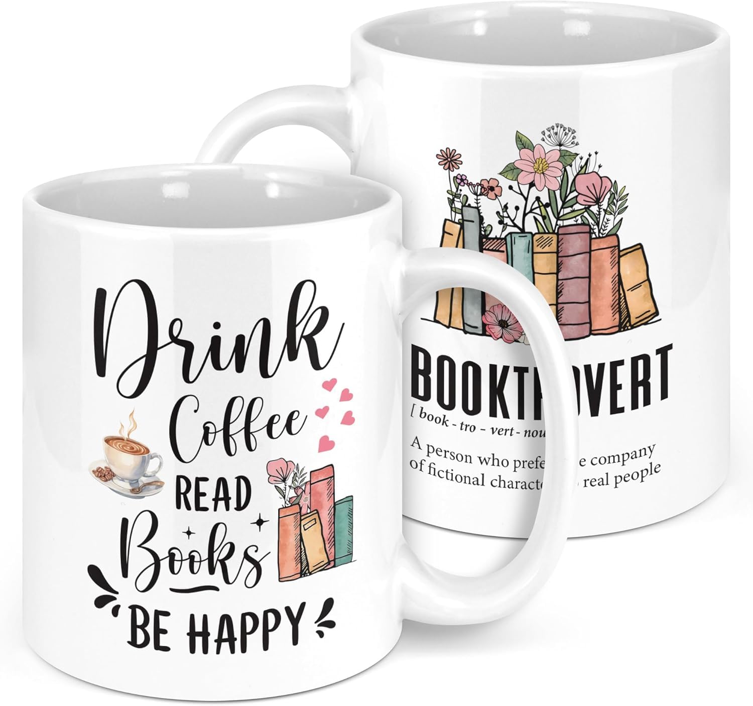 Book Lovers Mug 330 ML, Cool Gifts for Book Lovers, Bookish Gifts for Women, Book Club Gift Ideas, Literary Mug Book Reader Gifts for Bookworms, Librarian Gifts Bibliophile Mug (Set of 1)