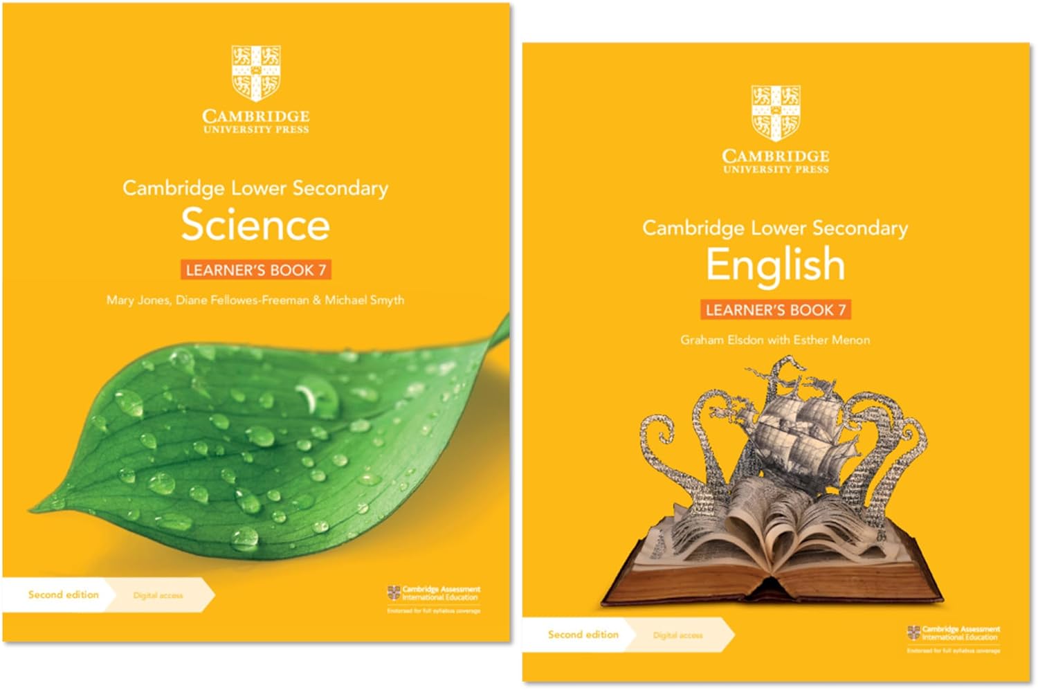 Combo Of Cambridge Lower Secondary SCIENCE & ENGLISH LEARNER'S BOOK 7 | 2 Books With One Year Digital Access