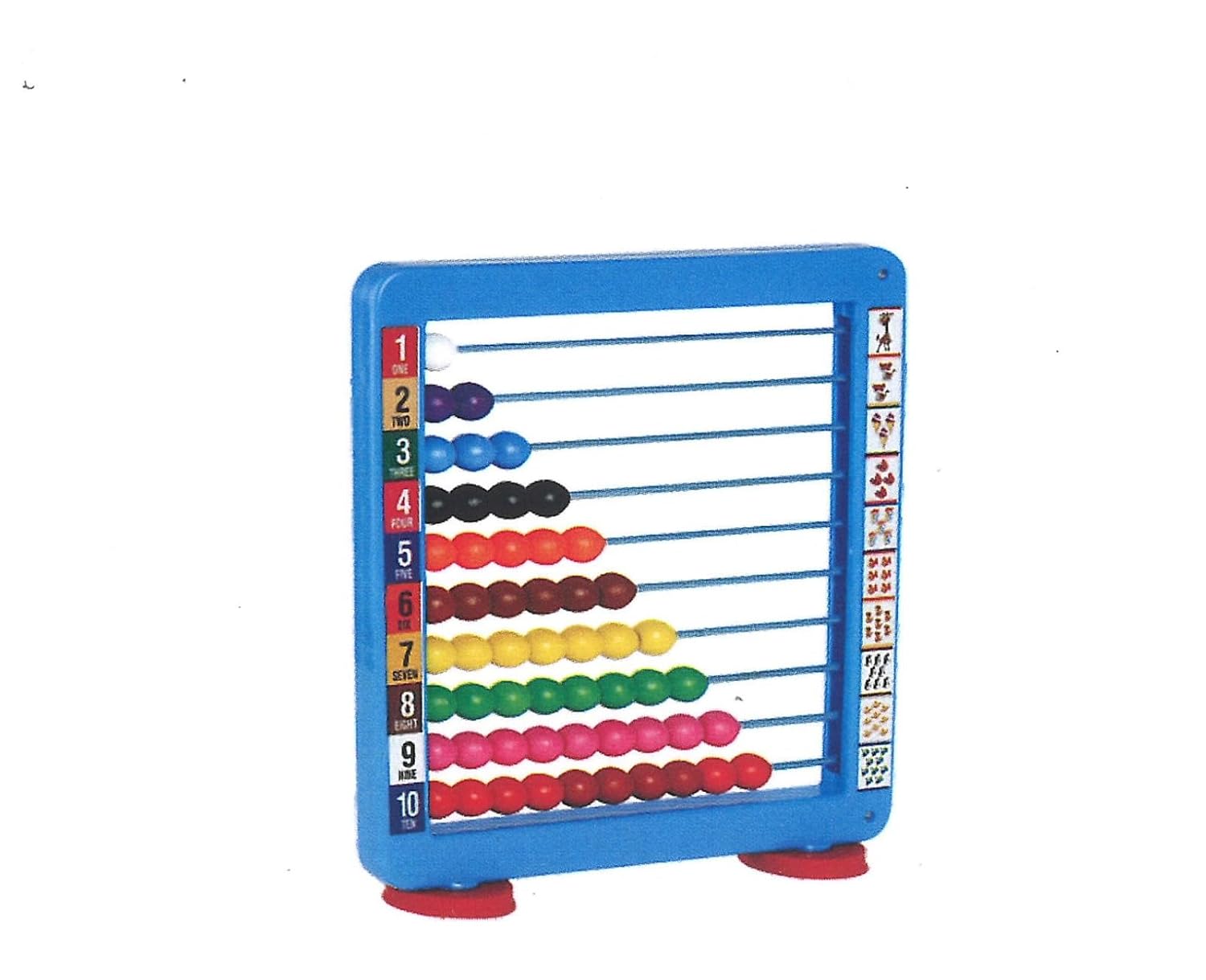 Counting Frame-DX Abacus Toy for Toddlers – 10-Row Colorful Plastic Beads Math Learning Toy, Early Educational Number Recognition & Fine Motor Skills Counting Board for Kids Ages 3+
