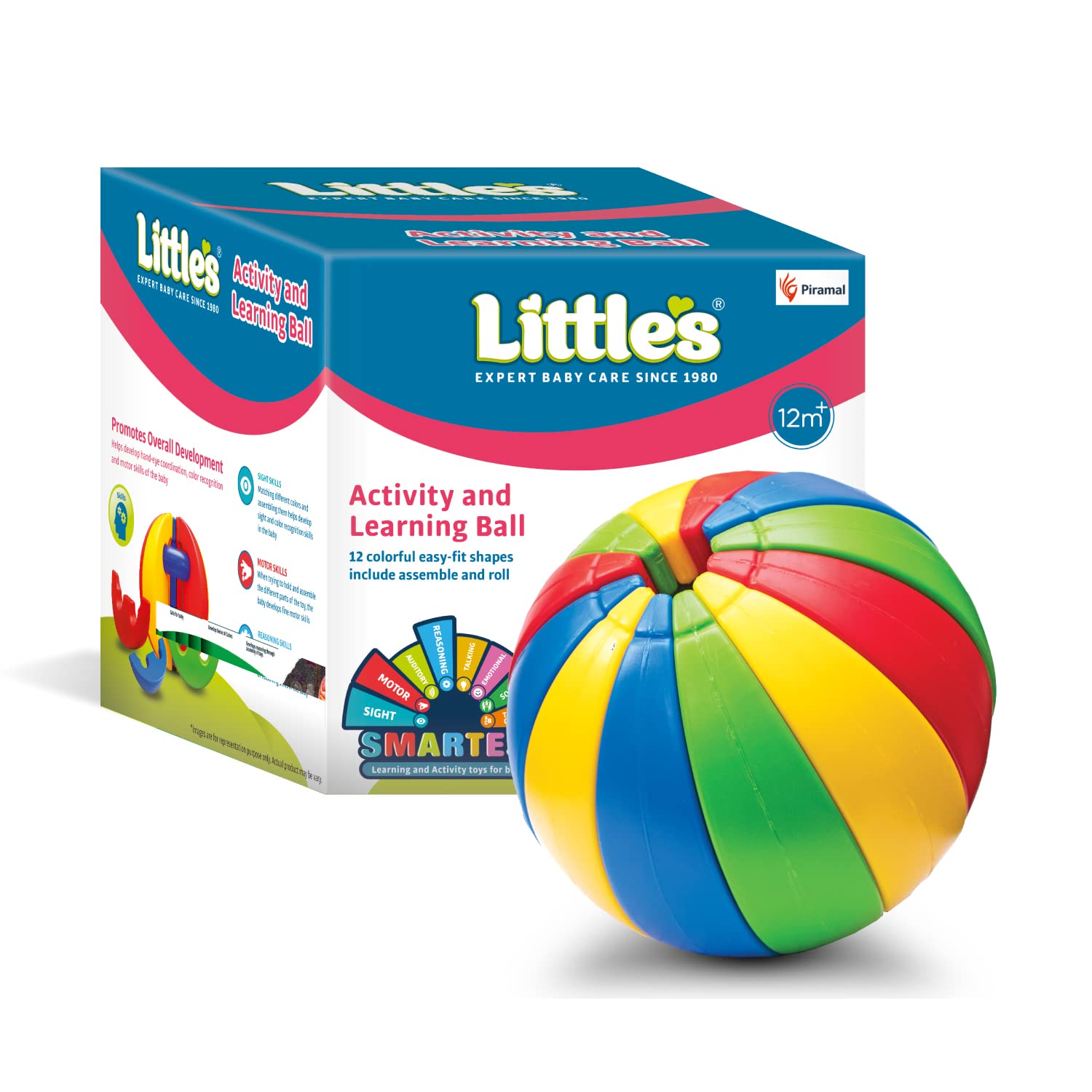 Little's Activity and Learning Ball I Learning Activity Toy I Multicolour I Infant and Preschool Toys