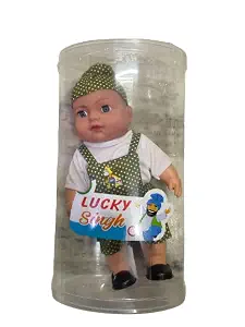 MKY Sardar ji Looking Like Musical Boy Doll A Wonderful Present for Kids Girls & Boys The with Touch Sensors and Sound (Green)