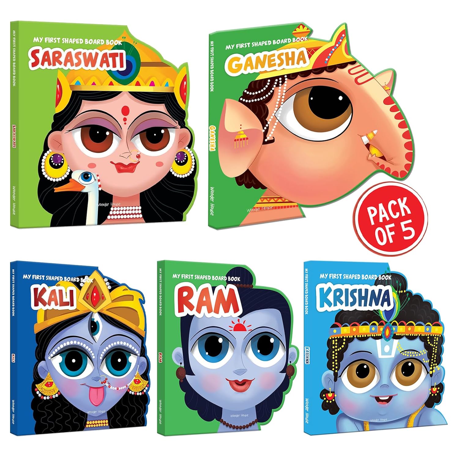 Mythology- Shaped Books - Pack of 5