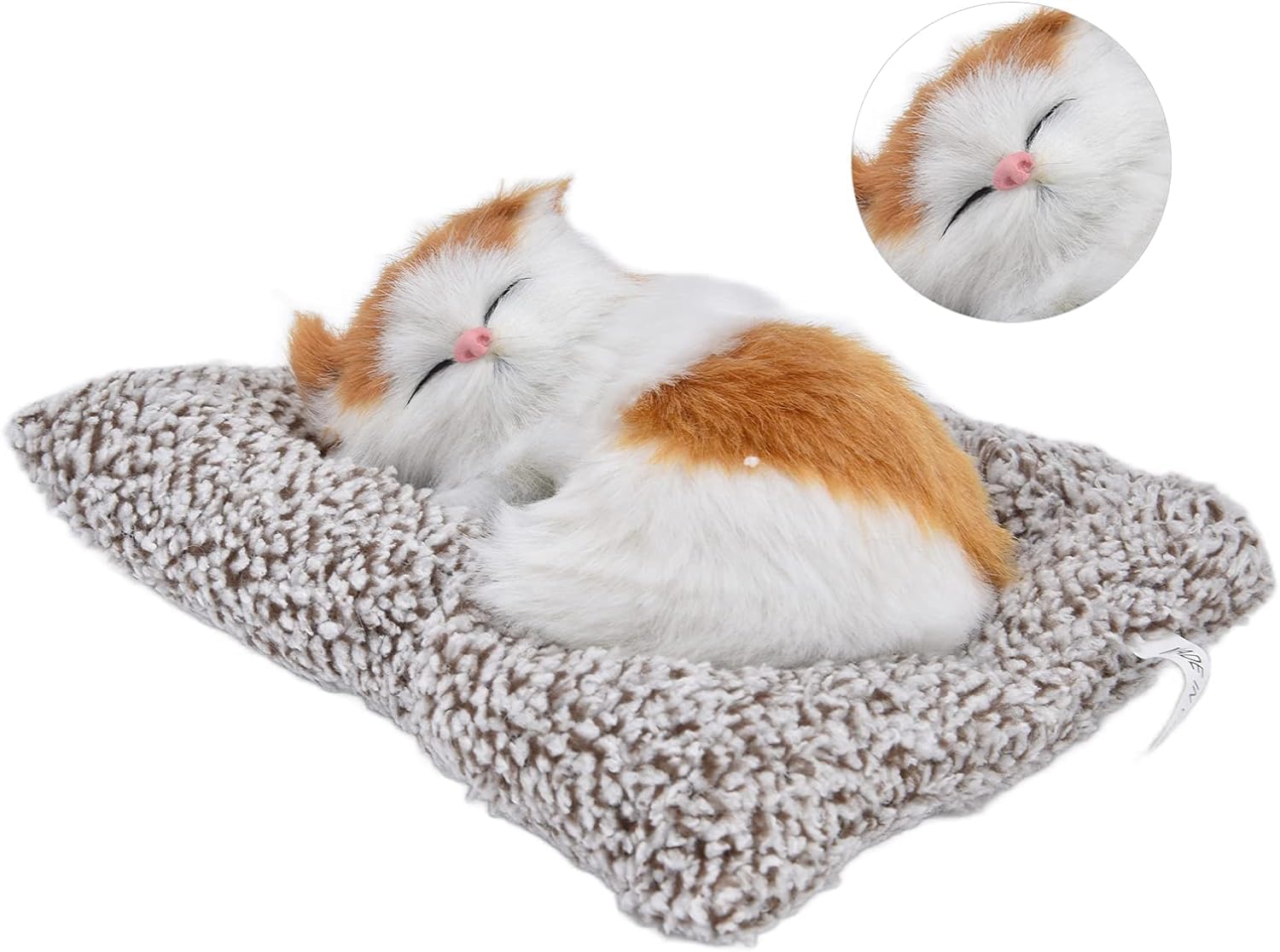 petrickenterprise Sleeping Cat in Basket Doll, Multicolor, 7 * 6 Inch