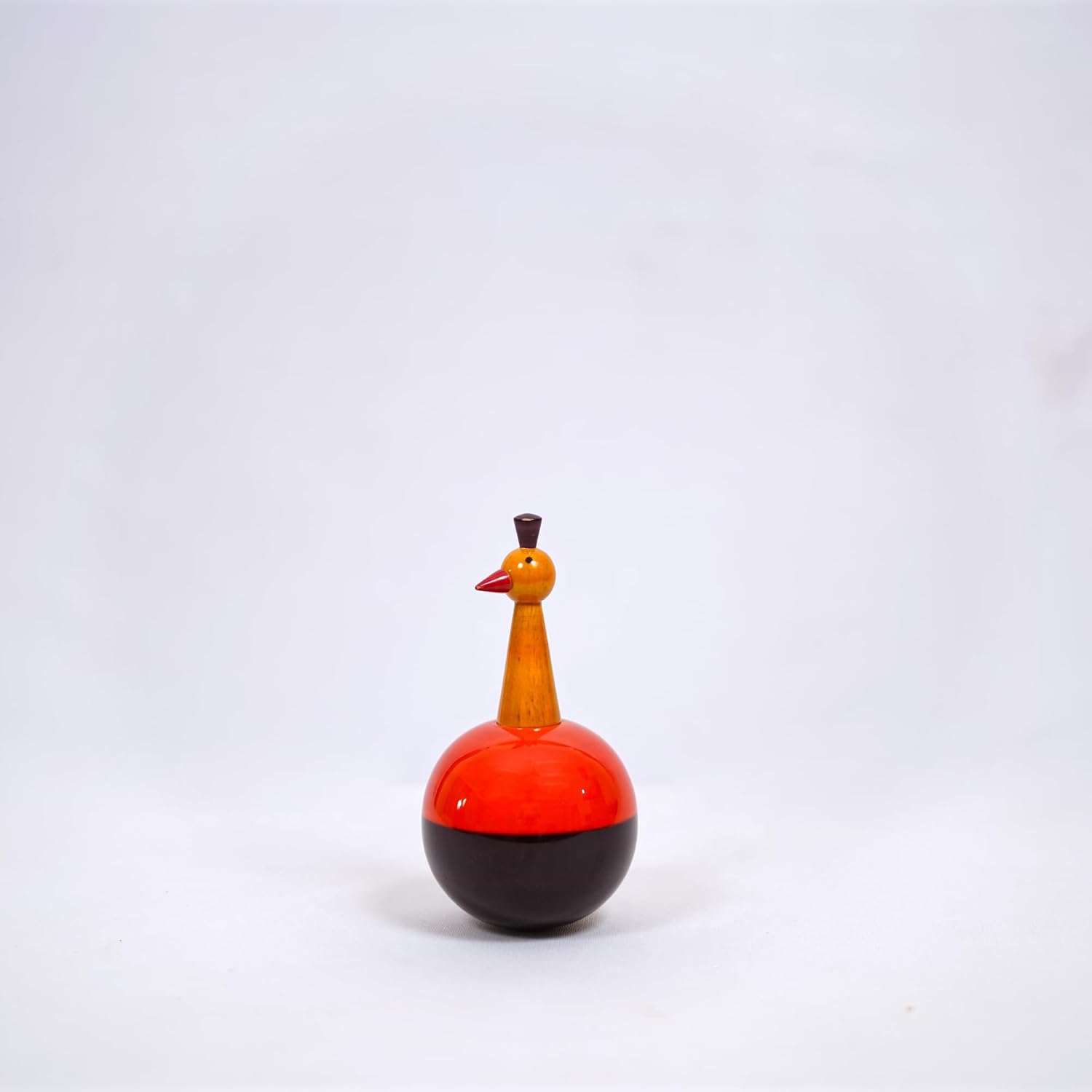 Roly Poly Toy Toys for Baby | Premium Channapatna Wooden Toy for Kids | Handcrafted from Vibrant Wood | Eco-Friendly, Colorful, Durable & Safe | Non-Toxic Paint | Desi Indian Wooden Toy.