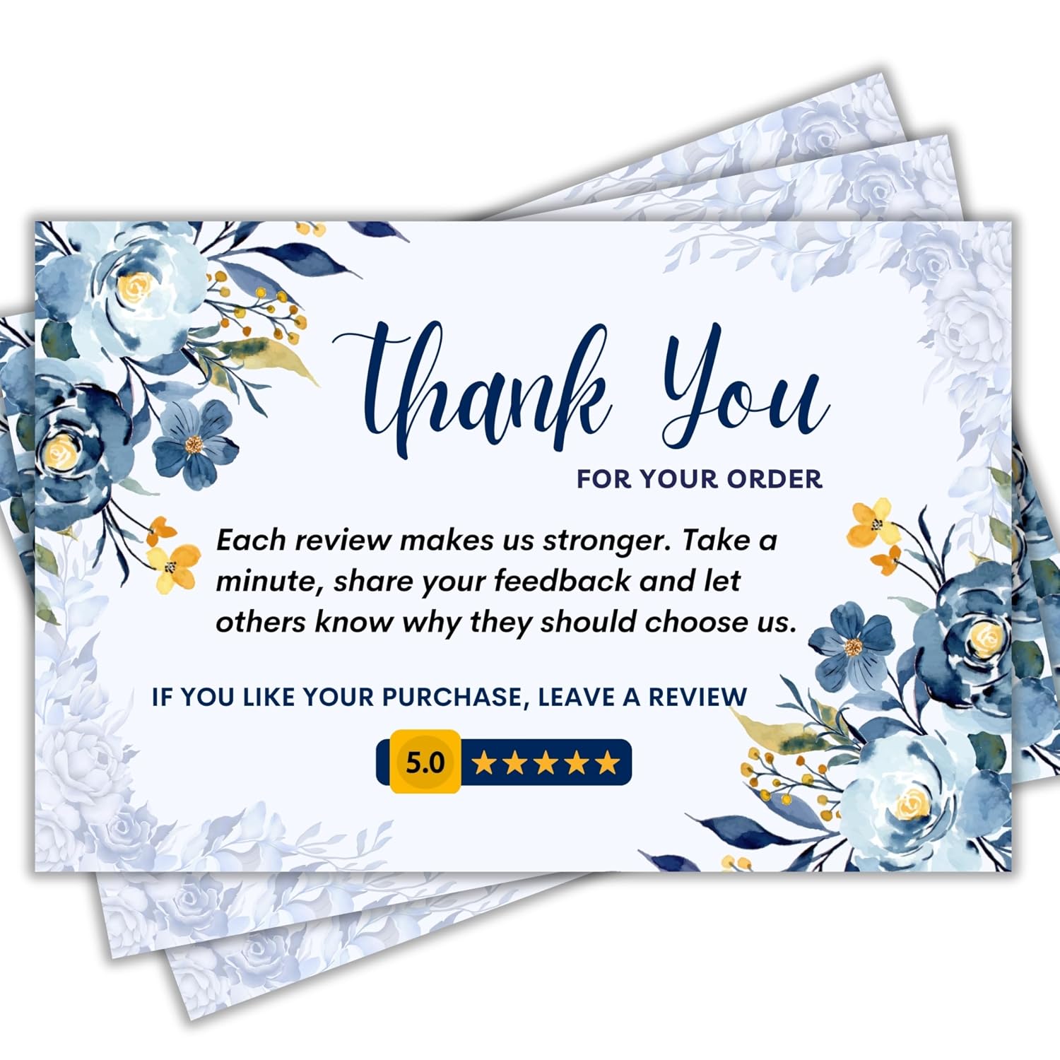 Thank You Cards for Business & Office - 3X2 Inch Card for Clients, Colleagues & Professional Use (Pack of 100)