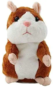 VGRASSP Talking Hamster Mouse Plush Interactive Toy Repeat What You Say Mimicry Pet Talking Record for Toddlers Boys, Girls & Baby Gift Kids Early Learning(Colour as per Stock)