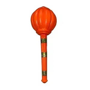 YBN Hanuman Ji GADA Toy Jumbo for Kids Gold or Orange Plastic Miniature Figure - Fun and Imaginative Play - Develops Skills - Suitable for Indoor and Outdoor Play - Safe and Durable (Random Colour)